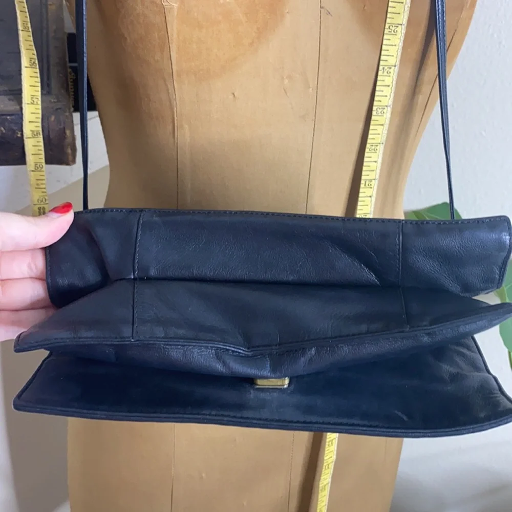 Vintage Fendi Black‎ Clutch Shoulder Bag